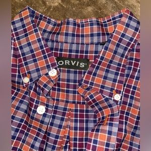 Orvis Plaid Poplin Button down